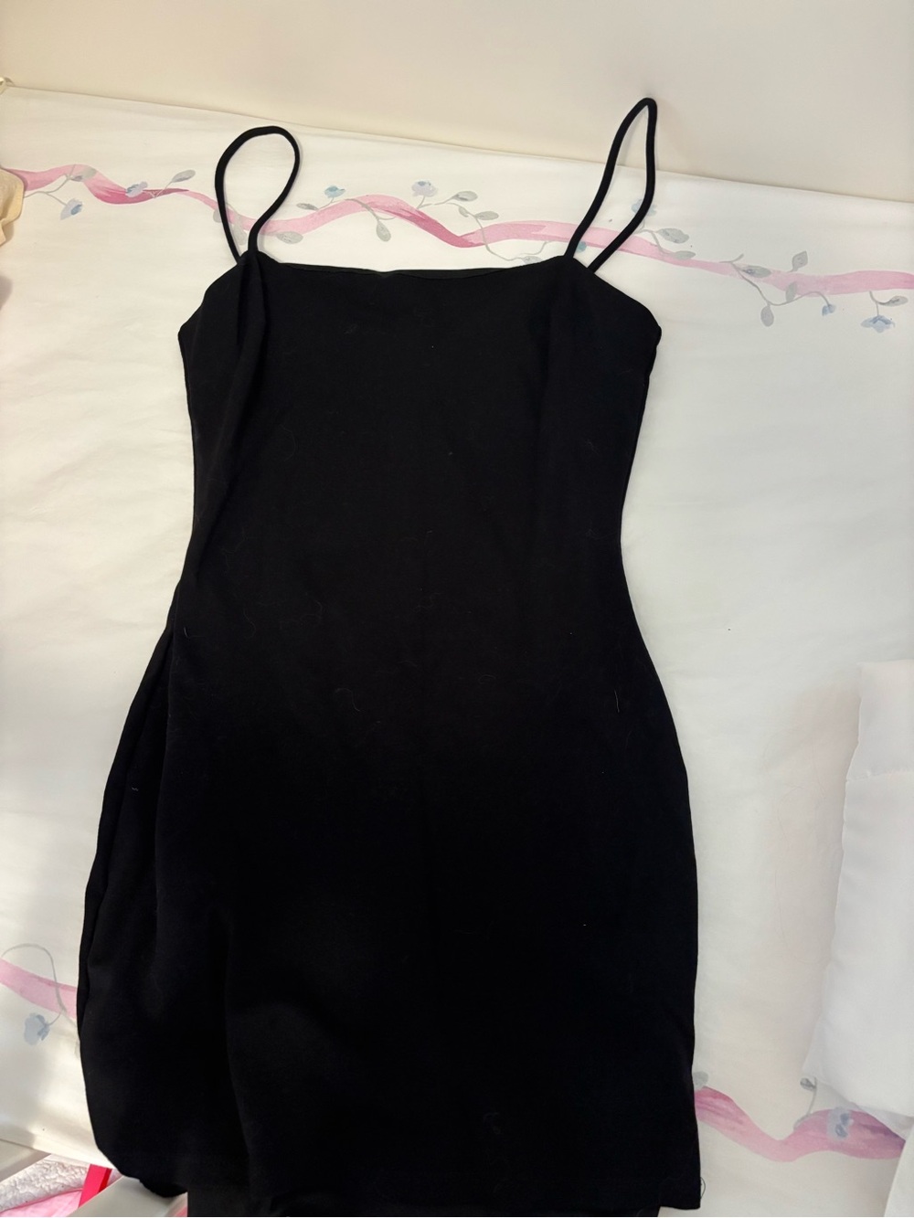 Lulu's Black Spaghetti-Strap Mini Slip Dress